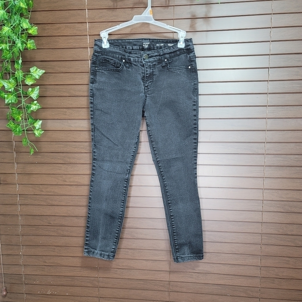 Crown & Ivy Petite Skinny Women's Black Jeans Size 4PR